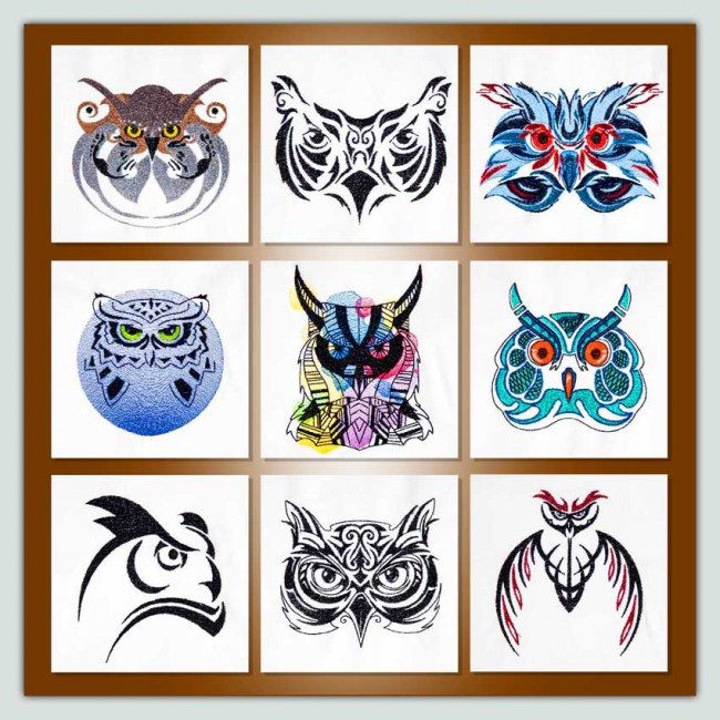 BFC1515 Tribal Owl Potraits