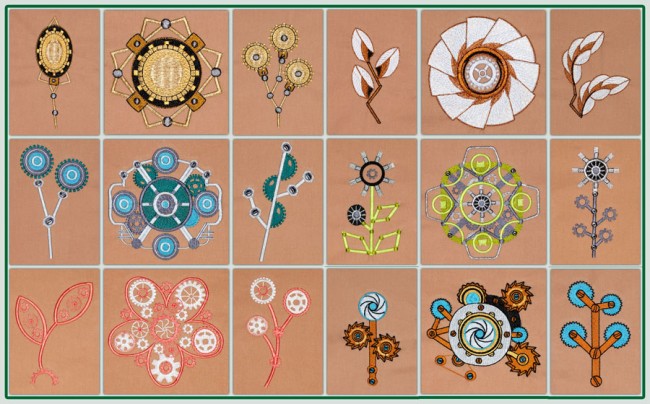 BFC1516 Steampunk Florals