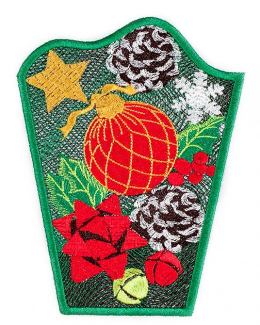 BFC1525 FSL or Fabric Christmas Bowls