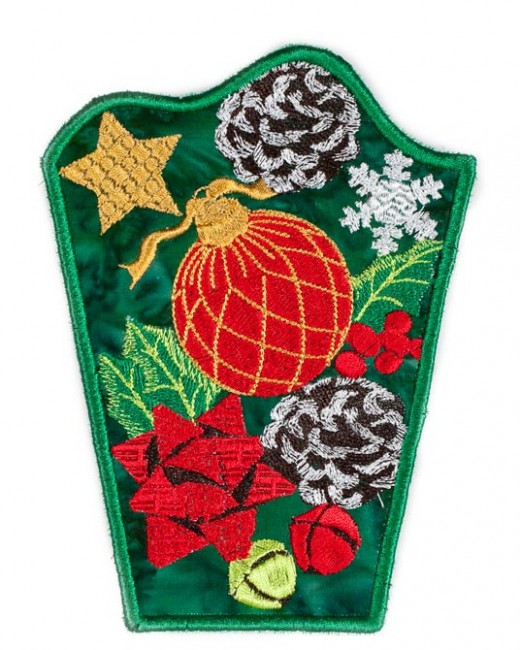 BFC1525 FSL or Fabric Christmas Bowls