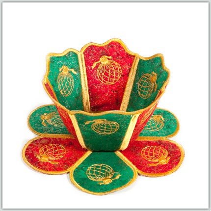 BFC1525 FSL or Fabric Christmas Bowls