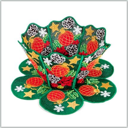 BFC1525 FSL or Fabric Christmas Bowls