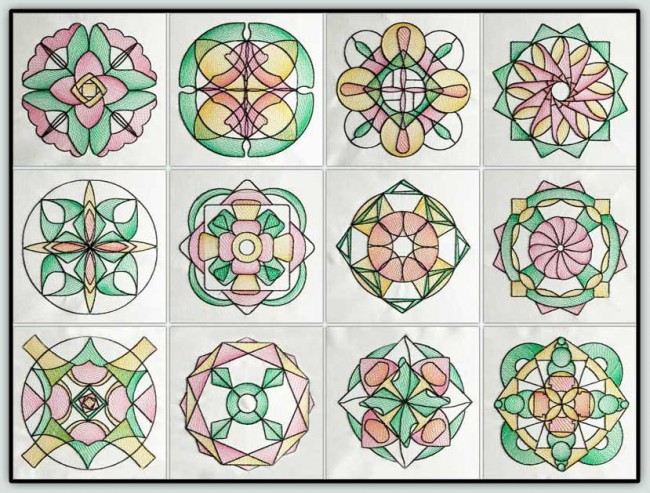 BFC1528 12th Anniversary Quilt Circles