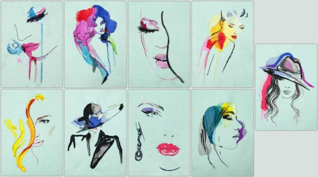 BFC1530 Colorful Abstract Ladies