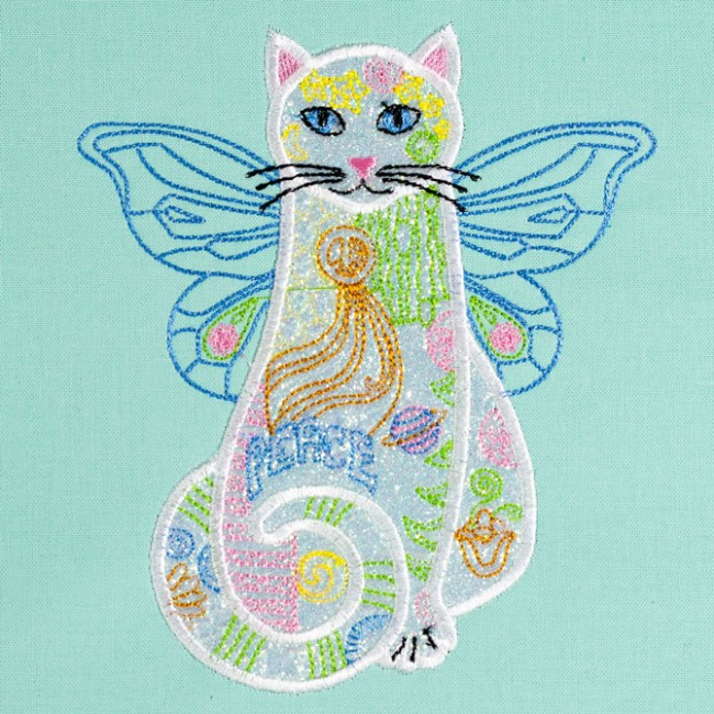 BFC1534 Applique or Not Adorable Felines