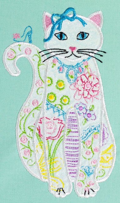 BFC1534 Applique or Not Adorable Felines