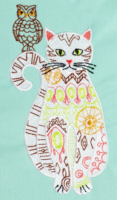 BFC1534 Applique or Not Adorable Felines