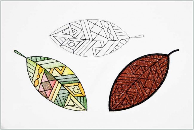BFC1540 Lovely Leaves 3 Ways