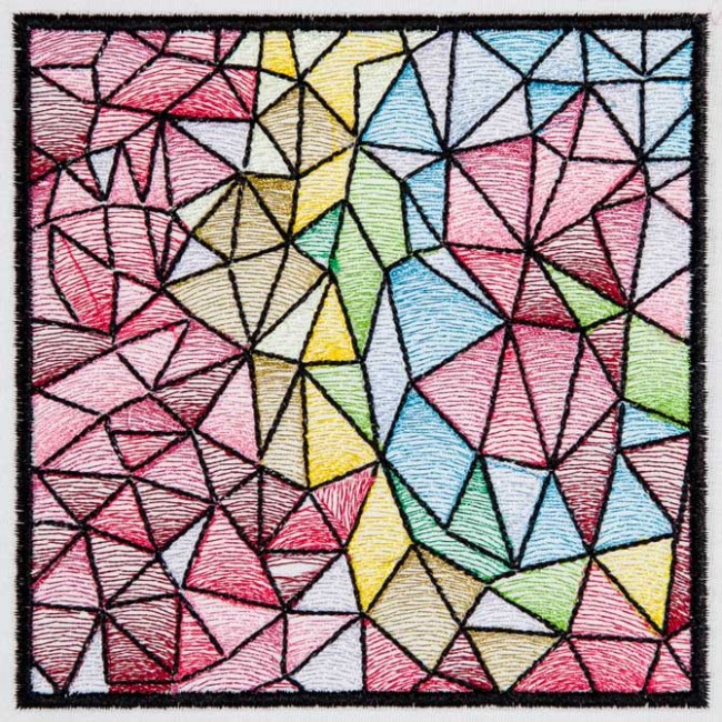 BFC1543 Stained Glass Quilt Squares-Abstract Patterns
