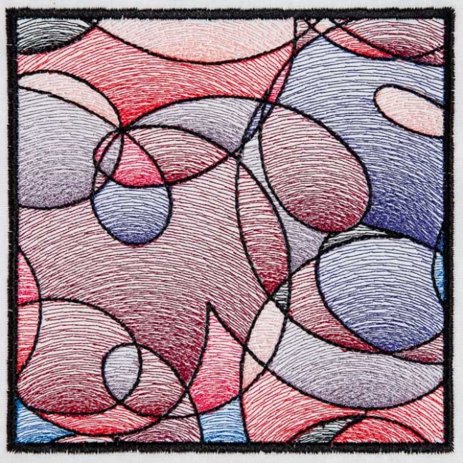 BFC1543 Stained Glass Quilt Squares-Abstract Patterns