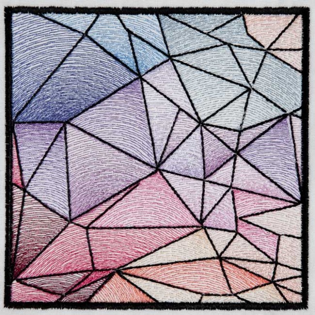 BFC1543 Stained Glass Quilt Squares-Abstract Patterns