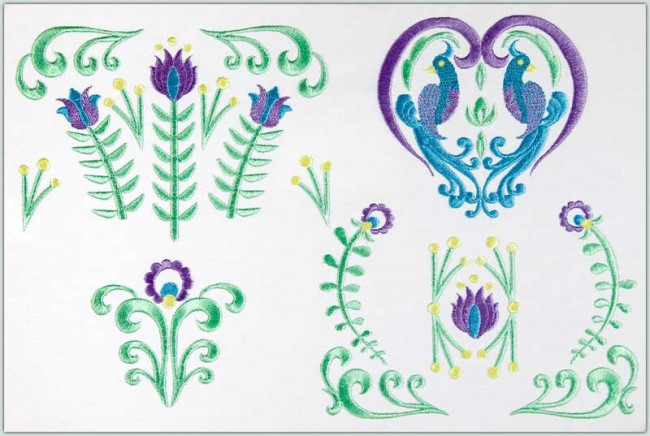 BFC1544 Nordic Designs in Blues and Greens