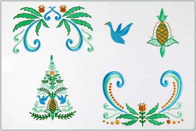 BFC1544 Nordic Designs in Blues and Greens