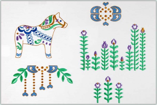BFC1544 Nordic Designs in Blues and Greens