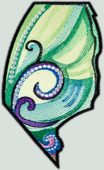 BFC1551 Ching Chou's Stained Glass Butterfly III