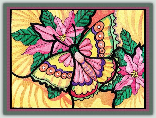 BFC1552 Ching Chou's Stained Glass Butterfly IV
