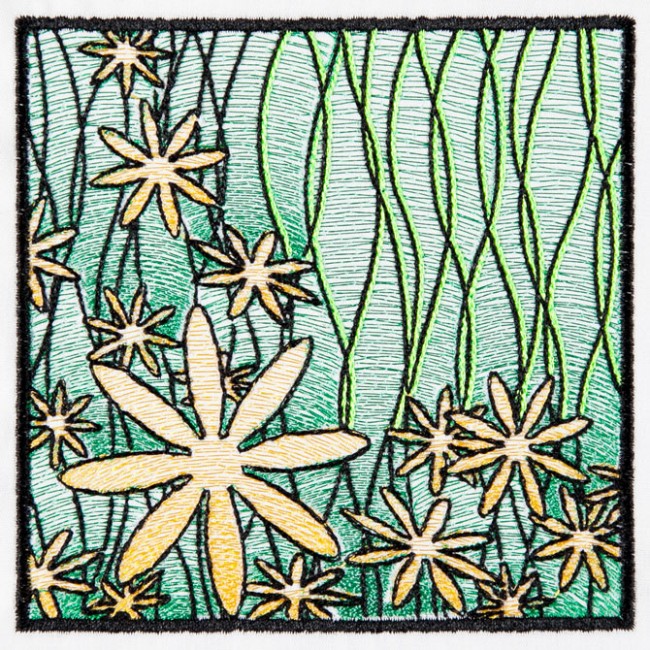 BFC1572 Stained Glass Quilt Squares-Spring