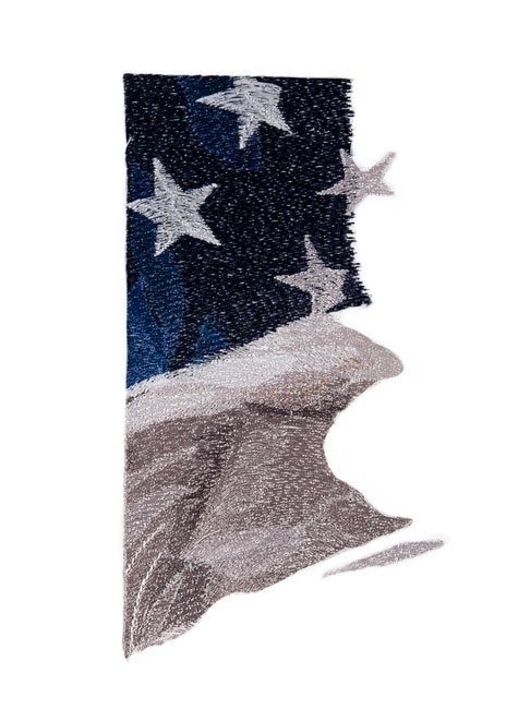 BFC1574 Large Eagle with American Flag II