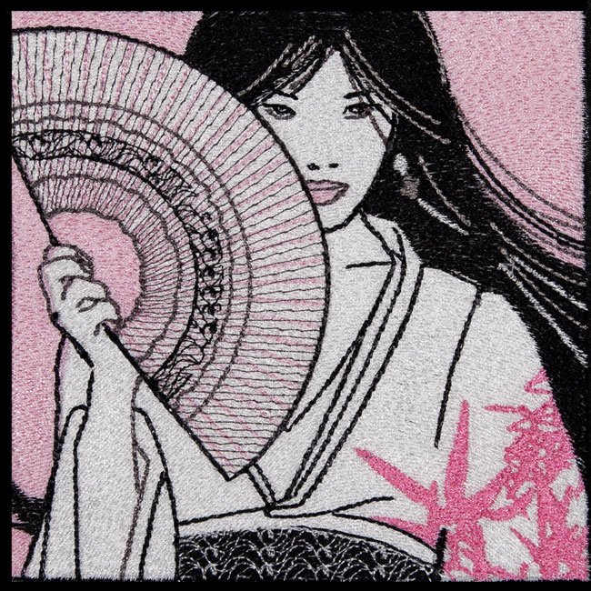 BFC1582 Geisha Quilt Squares