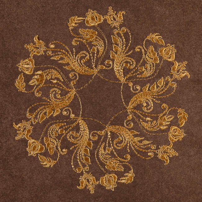 BFC1583 Golden Quilt circles