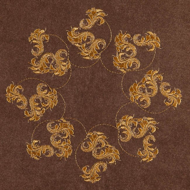 BFC1583 Golden Quilt circles