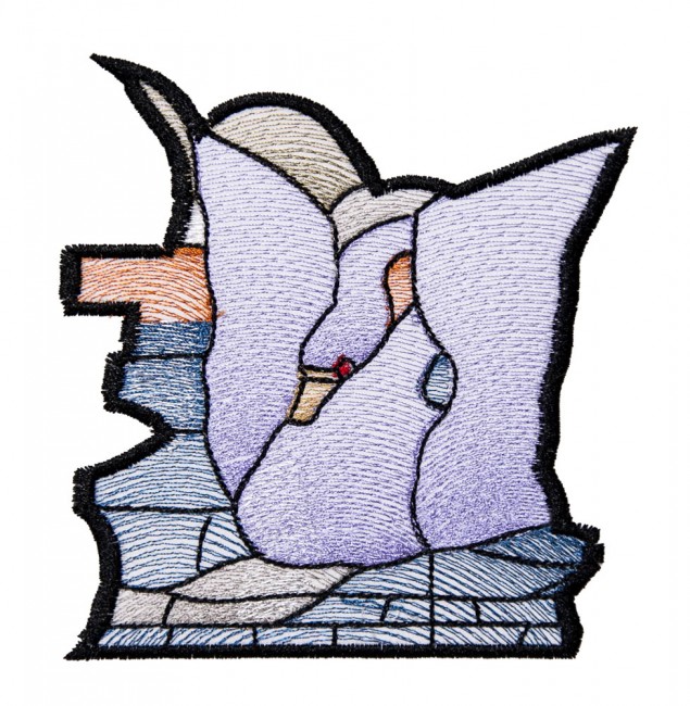 BFC1591 Stained Glass- Lake Vista with Swan