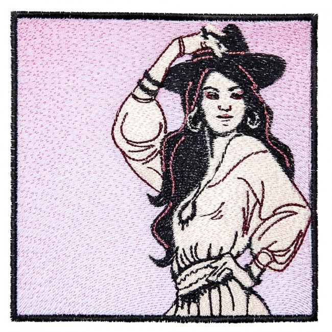 BFC1598 Chic Bohemian Lady Quilt Squares