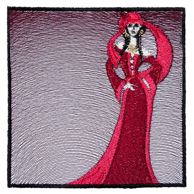 BFC1598 Chic Bohemian Lady Quilt Squares