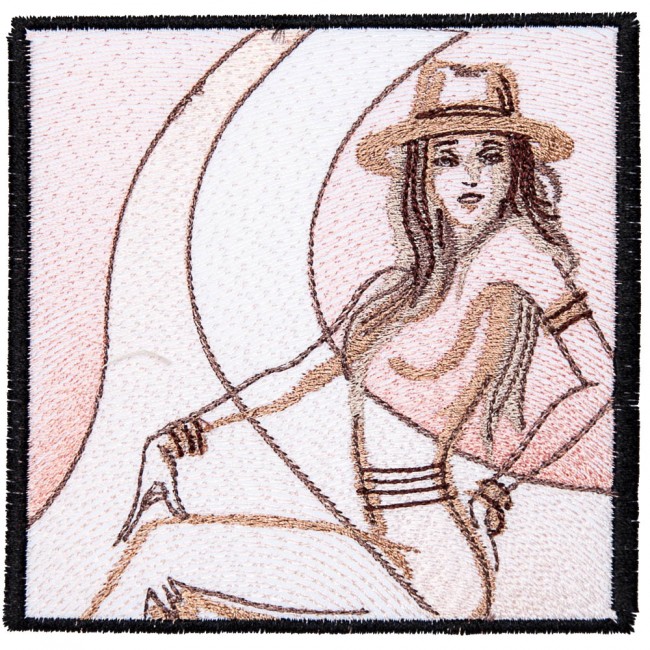 BFC1598 Chic Bohemian Lady Quilt Squares