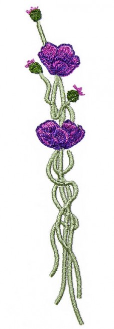 Art Nouveau Tall Anenome