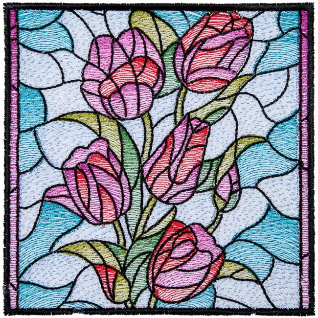 BFC1604 Stained Glass Quilt Squares- The Seasons