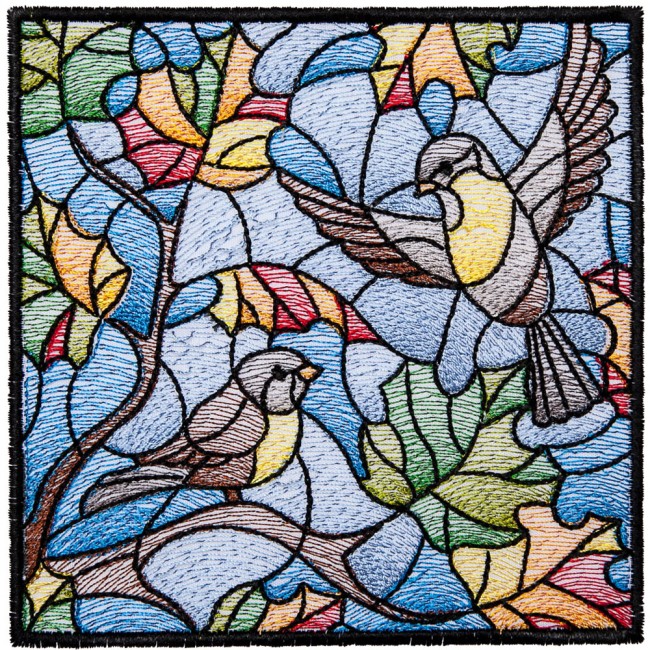 BFC1604 Stained Glass Quilt Squares- The Seasons