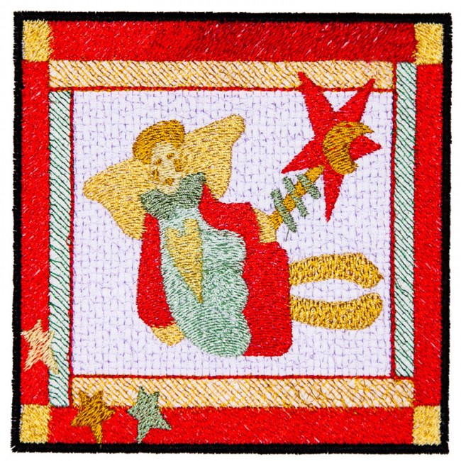 BFC1612 Christmas Quilt Squares with Borders