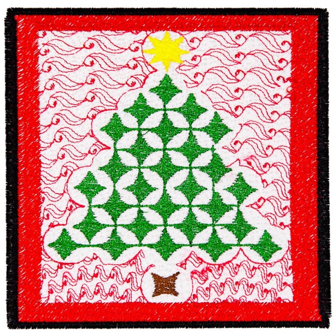 BFC1612 Christmas Quilt Squares with Borders