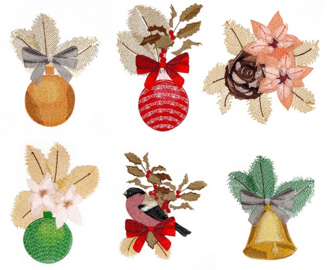 BFC1613 Six Christmas Ornaments