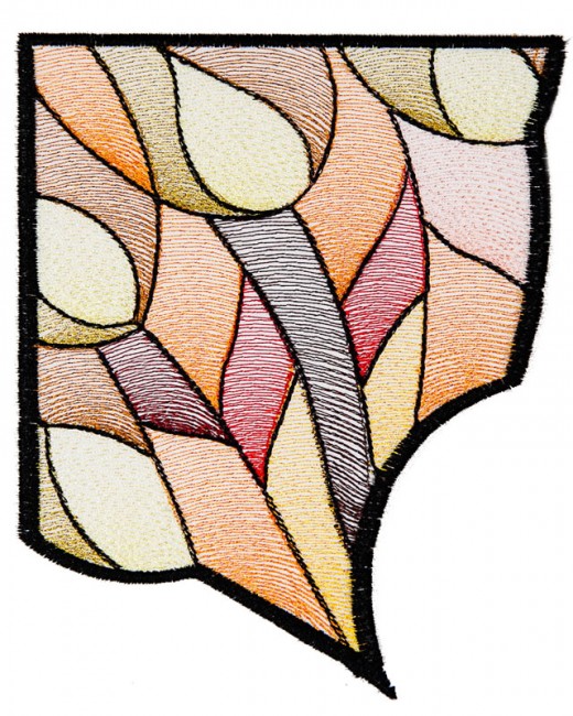 BFC1615 Stained Glass Peacock with Fall Colors