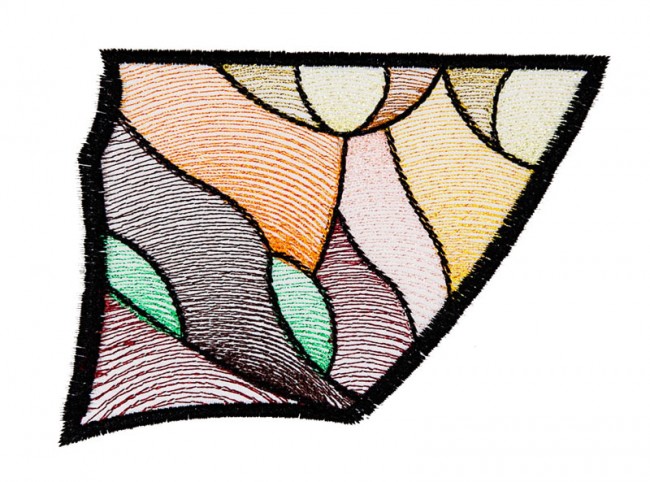 BFC1615 Stained Glass Peacock with Fall Colors