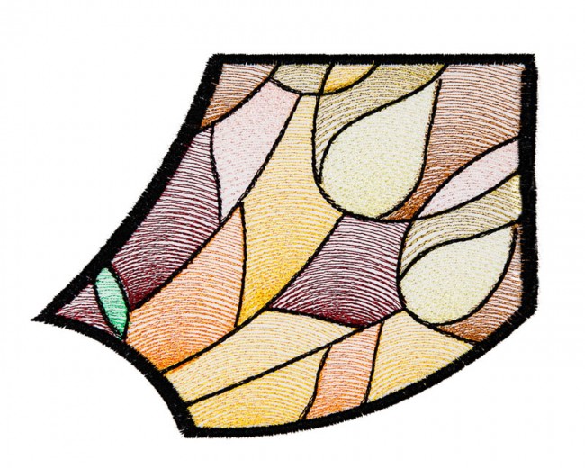 BFC1615 Stained Glass Peacock with Fall Colors