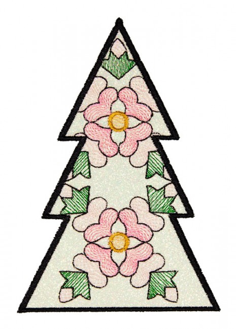 BFC1618 Patchwork Christmas Trees