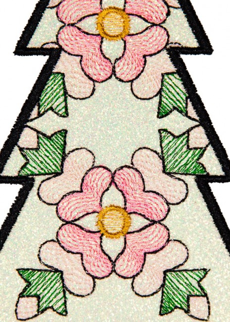 BFC1618 Patchwork Christmas Trees