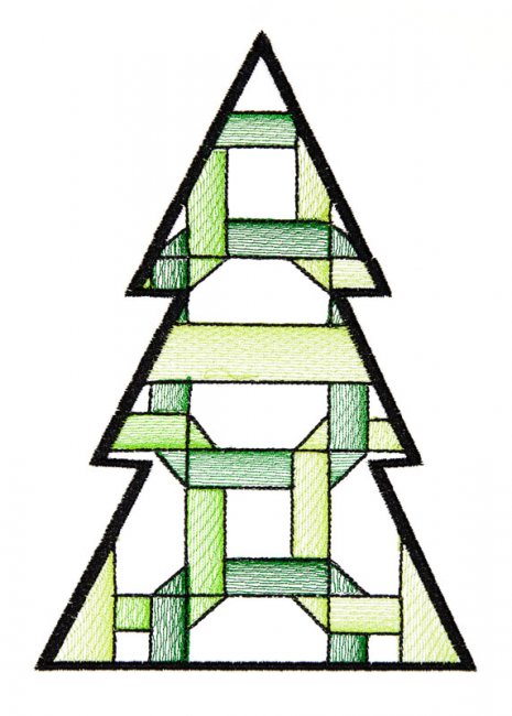 BFC1618 Patchwork Christmas Trees 08