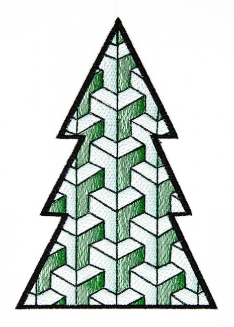 BFC1618 Patchwork Christmas Trees