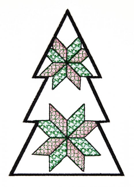 BFC1618 Patchwork Christmas Trees 10