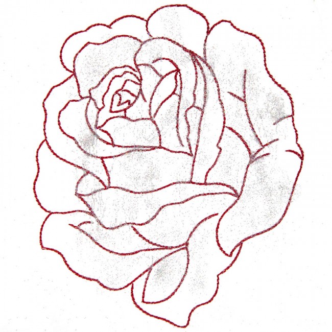 BFC1619 Embellished Floral Outlines