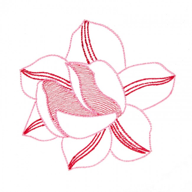 BFC1619 Embellished Floral Outlines