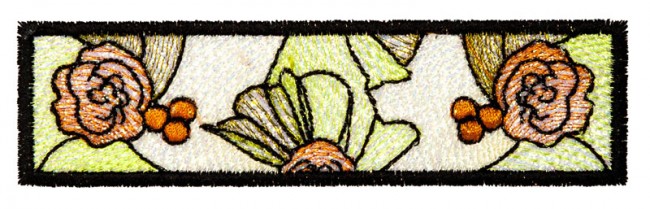 BFC1631 Art Nouveau Winter Stained Glass