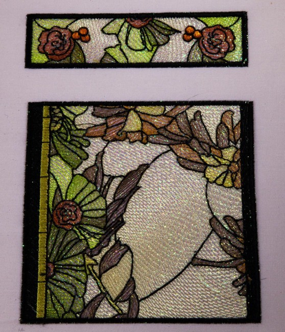 BFC1631 Art Nouveau Winter Stained Glass