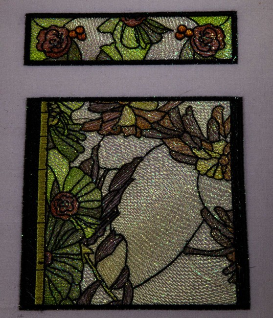 BFC1631 Art Nouveau Winter Stained Glass