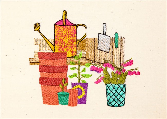 BFC1633 Gardening Quilt Collection - The Tool Shed