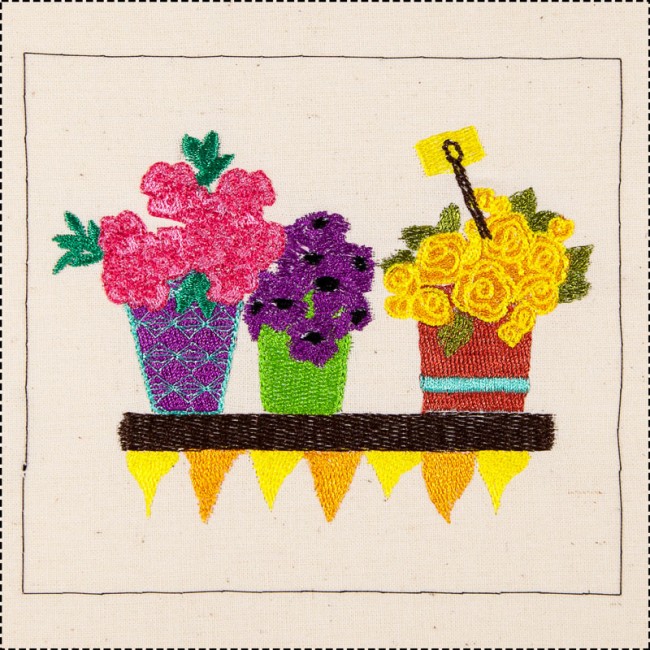 BFC1635 Gardening Quilt Collection - The Flower Shop Window